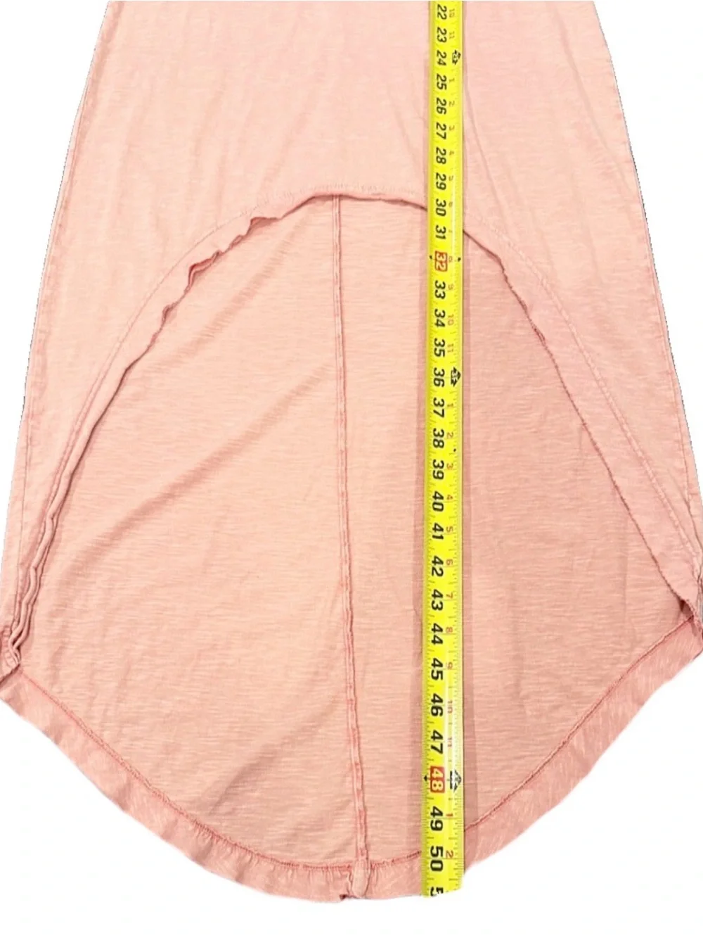 Billabong High-Low Tee Dress Coral / Blush Pink Size S Short-Sleeve